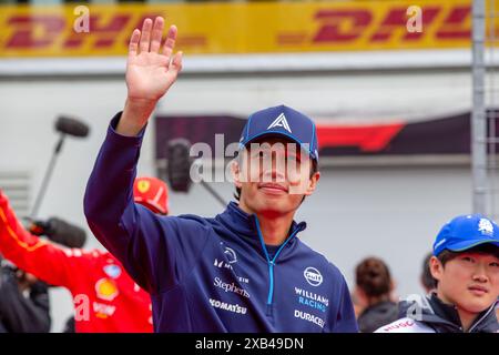 Alexander Albon (THA) - Williams Racing - Williams FW46 - Mercedesduring Formula 1 AWS Grand Prix du Canada 2024, Montreal, Quebec, Canada, dal 6 giugno al 9 giugno - Round 9 of 24 of 2024 F1 World Championship Foto Stock