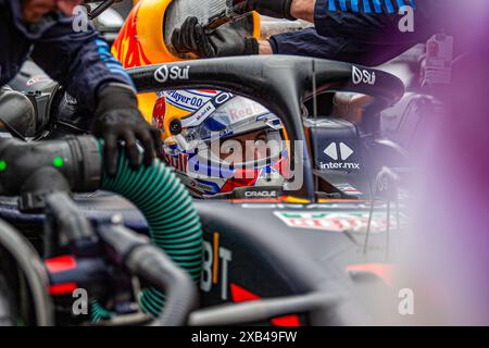 Max Verstappen (NED) - Oracle Red Bull Racing - Red Bull RB20 - Honda RBPTduring Formula 1 AWS Grand Prix du Canada 2024, Montreal, Quebec, Canada, dal 6 giugno al 9 giugno - Round 9 of 24 of 2024 World Championship Foto Stock