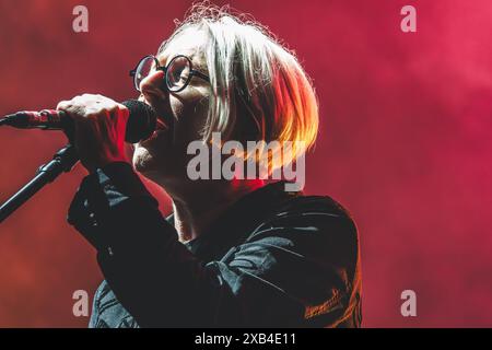 Aarhus, Danimarca. 7 giugno 2024. Il gruppo hop inglese Massive Attack esegue un concerto dal vivo durante il festival di musica danese Northside 2024 ad Aarhus. Qui la cantante Elizabeth Fraser viene vista dal vivo sul palco. (Foto: Gonzales Photo - Rolf Meldgaard). Foto Stock