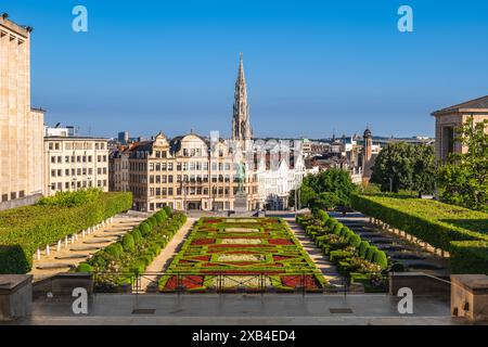 Mont des Arts, o Kunstberg, Monte delle Arti situato a Bruxelles, Belgio Foto Stock