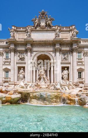 Fontana di Trevi Centro storico di Roma, Patrimonio dell'Umanità dell'UNESCO, capitale d'Italia Roma, regione Lazio, Italia, Europa Foto Stock