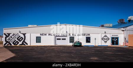 Tucumcari, New Mexico USA - 18 marzo 2017: Vista esterna del New Mexico Route 66 Museum. Foto Stock