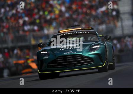 Safety Car Aston Martin durante la Formula 1 AWS Grand Prix du Canada 2024, 9° round del Campionato del mondo di Formula 1 2024 dal 07 al 09 giugno 2024 sul circuito Gilles Villeneuve, a Montreal, Canada Foto Stock