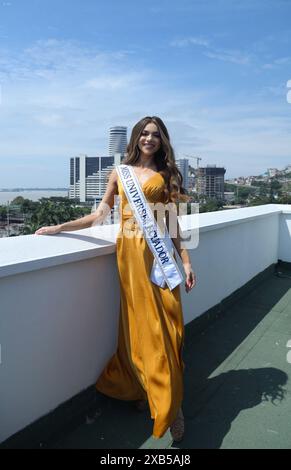 GYE MARA TOPIC 1 Guayaquil, lunedì 10 giugno 2024 Mara Topic, Miss Universo Ecuador, durante la presentazione del progetto Hope in Solca foto CÃ sar Munoz API Guayaquil Guayas Ecuador SOI GYE MARATOPIC1 3e76ae82bedd295f28b7158731f1840a Copyright: xCÃ sarxMunozx Foto Stock