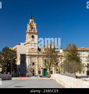 Valencia, Spagna - 20 maggio 2024, Piazza Santa Monica, Chiesa di El Salvador Foto Stock