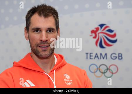 Graeme Thomas durante una sessione di preparazione del Team GB per Parigi 2024 al Birmingham National Exhibition Centre. Data foto: Lunedì 10 giugno 2024. Foto Stock