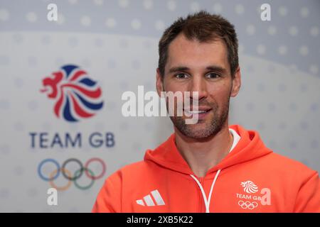 Graeme Thomas durante una sessione di preparazione del Team GB per Parigi 2024 al Birmingham National Exhibition Centre. Data foto: Lunedì 10 giugno 2024. Foto Stock