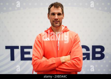 Graeme Thomas durante una sessione di preparazione del Team GB per Parigi 2024 al Birmingham National Exhibition Centre. Data foto: Lunedì 10 giugno 2024. Foto Stock