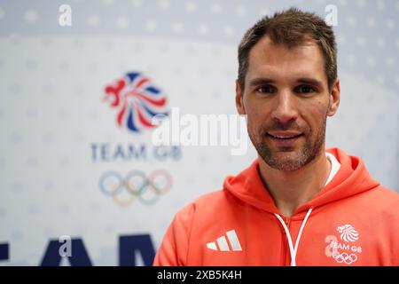 Graeme Thomas durante una sessione di preparazione del Team GB per Parigi 2024 al Birmingham National Exhibition Centre. Data foto: Lunedì 10 giugno 2024. Foto Stock