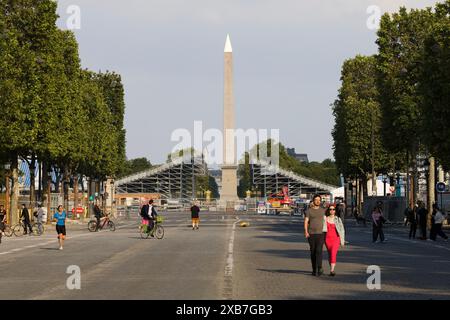 Parigi, Francia. 6 giugno 2024. La capitale alla vigilia dei Giochi Olimpici, Parigi, Francia. Credito: Gerard Crossay/Alamy Stock Photo Foto Stock