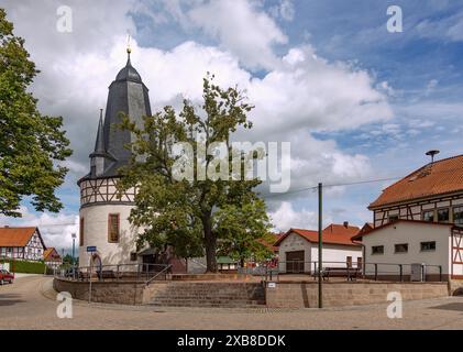 Geografia / viaggi, Germania, Turingia, Untersuhl, chiesa rotonda, ULTERIORI-DIRITTI-AUTORIZZAZIONE-INFORMAZIONI-NON-DISPONIBILI Foto Stock