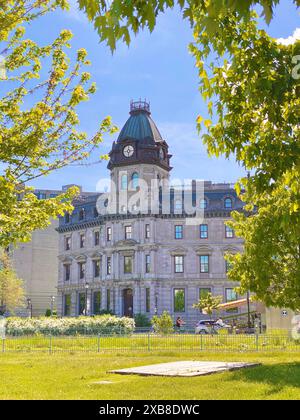 L'ex edificio dei commissari portuali di Montreal nel vecchio porto di Montreal Foto Stock