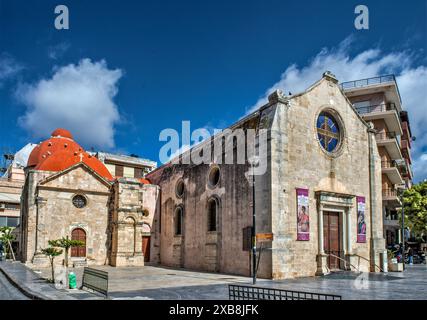 Agia Ekaterini della Chiesa sinaita, (Santa Caterina), periodo veneziano, 1555, ora Museo delle icone bizantine, a Heraklion, Creta, Grecia Foto Stock