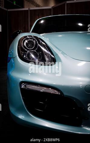 Una Porsche in mostra ad una mostra di auto della California Foto Stock