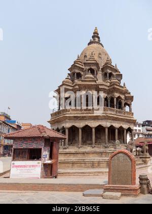 Piazza Patan Durbar situata nella città di Lalitpur in Nepal Foto Stock