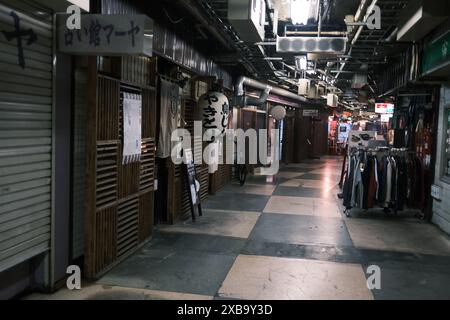 Tokyo - 2024 maggio 20: Centro commerciale sotterraneo Asakusa. È stato costruito nel 1955, Asakusa Underground Mall è diventato il terzo edificio di questo tipo Foto Stock