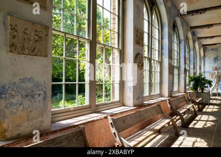 La luminosa e ariosa Orangerie di Knole House, vicino a Sevenoaks, Kent Foto Stock