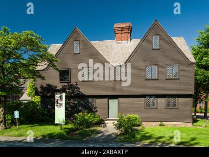 John Ward House Peabody Essex Museum Essex Institute distretto storico   Salem, Massachusetts, Stati Uniti Foto Stock