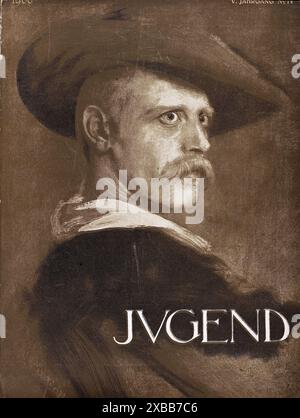 Jugend cover 1900. Copertina della rivista Vintage Illustrated Foto Stock