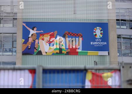 Duesseldorf, Germania. 11 giugno 2024. Merkur Spielarena a Duesseldorf sull'11. Giugno 2024. Foto: Sanjin Strukic/PIXSELL credito: Pixsell/Alamy Live News Foto Stock