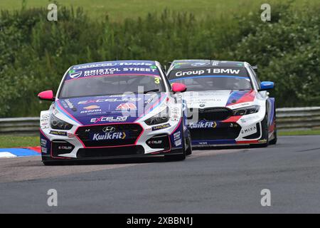 Tom Chilton, Hyundai i30N, Team Bristol Street Motors, BTCC, British Touring Car Championship, round 10, undici e dodici della stagione 2024, da Foto Stock