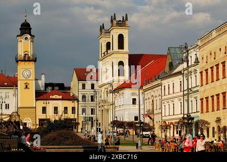 Piazza principale di Banska Bystrica, Slovacchia Foto Stock