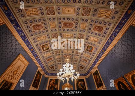 Siracusa, Italia - 24 agosto 2023: Palazzo Borgia del Casale a Siracusa, Sicilia, Italia. Foto Stock