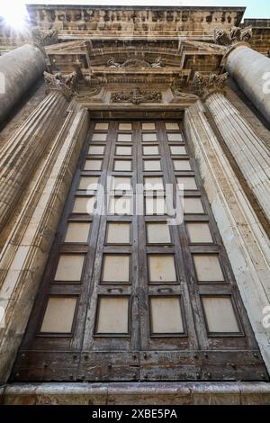 Chiesa del Collegio dei Gesuiti sull'isola di Ortigia - città vecchia di Siracusa sull'isola di Sicilia, Italia Foto Stock