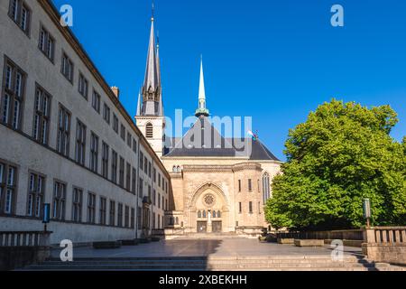 Cattedrale di Notre Dame di Lussemburgo, cattedrale cattolica di Lussemburgo Foto Stock