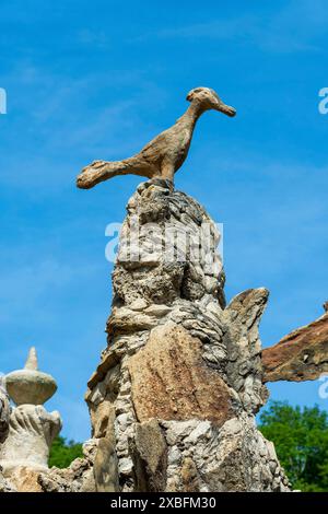 Hauterives. Postman Ferdinad Cheval's Ideal Palace, naive art, Drôme, Auvergne-Rhone-Alpes, Francia Foto Stock