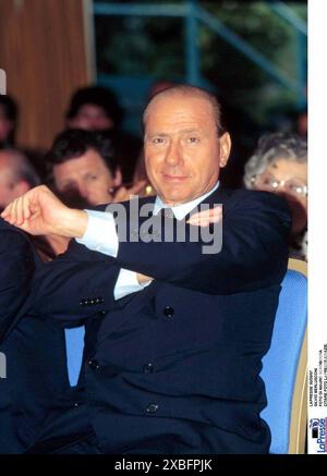 30-09-1997 ROMA POLITICA NELLA FOTO : SILVIO BERLUSCONI ©LAPRESSE/MAURO SCROBOGNA Foto Stock