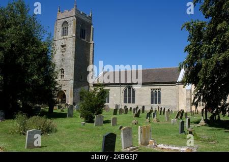 La chiesa di Santa Maria, Holme-next-il-Mare del Nord di Norfolk, Regno Unito Foto Stock