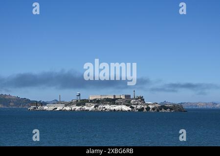 Isola di Alcatraz e Prision a San Francisco, Stati Uniti. Foto Stock