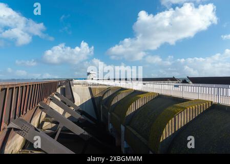 Geografia / viaggi, Germania, Schleswig-Holstein, barriera alluvionale Eider, Wesselburenerkoog, ULTERIORI-DIRITTI-AUTORIZZAZIONE-INFORMAZIONI-NON-DISPONIBILI Foto Stock
