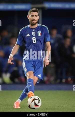 Empoli, Italia. 9 giugno 2024. L'Italia Jorginho in azione durante l'amichevole 2024 tra Italia e Bosnia-Erzegovina allo Stadio Carlo Castellani - Sport, calcio - Empoli, Italia - domenica 8 giugno 2024 (foto di massimo Paolone/LaPresse) crediti: LaPresse/Alamy Live News Foto Stock