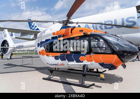 Airbus Helicopter H145M, International Aerospace Exhibition Berlin, Germania, 2024 Foto Stock