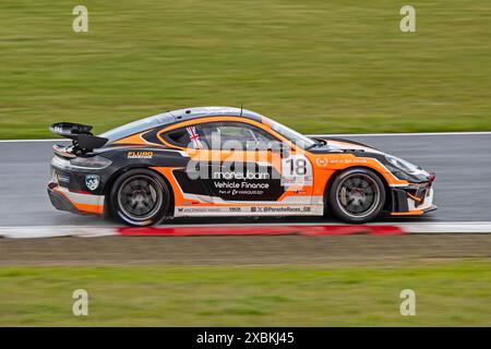 Sebastian Hopkins Porsche Sprint Challenge GB, Snetterton Circuit, Norwich, Norfolk, Regno Unito 26 maggio 2024 Foto Stock