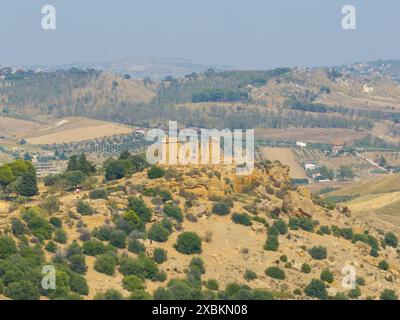 Valle dei Templi di Agrigento, Sicilia, Italia Foto Stock