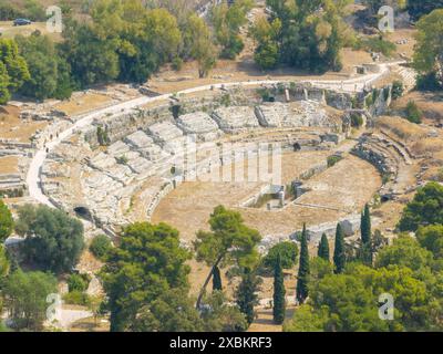 L'Anfiteatro Romano di Siracusa è una delle costruzioni più rappresentative dell'epoca imperiale romana. Foto Stock