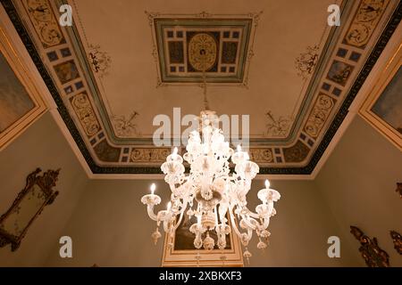 Siracusa, Italia - 24 agosto 2023: Palazzo Borgia del Casale a Siracusa, Sicilia, Italia. Foto Stock