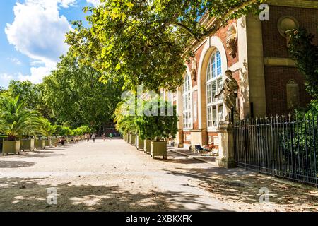 L'Orangerie nel Giardino del Lussemburgo creata da Marie de Médici, oggi sede di mostre e concerti, nel Jardin du Luxembourg, Parigi, Francia Foto Stock