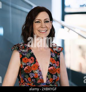 Madrid, Spagna. 12 giugno 2024. L'attrice Carrie Preston partecipa al photocall "Elsbeth" presso la Fondazione telefonica il 12 giugno 2024 a Madrid, Spagna. ( Credito: SIPA USA/Alamy Live News Foto Stock