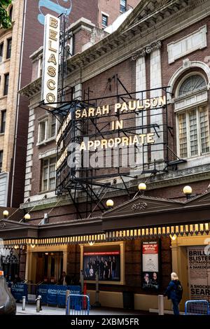 "Sarah Paulson in appropriate" al Belasco Theatre di Broadway, New York, NY., USA Foto Stock