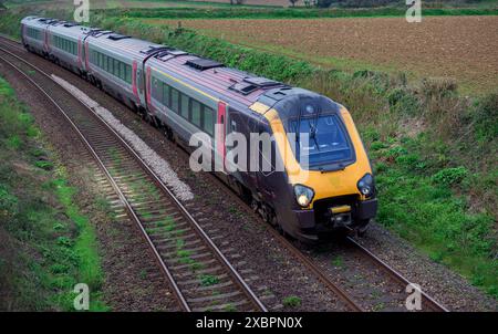 GWR (Great Western Railway) Classe 220 da Penzance a Plymouth a Gwinear in Cornovaglia Foto Stock