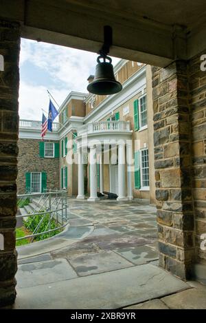 Sede del sito storico nazionale Franklin D. Roosevelt. Springwood estate, Hyde Park, Stato di New York, Stati Uniti Foto Stock