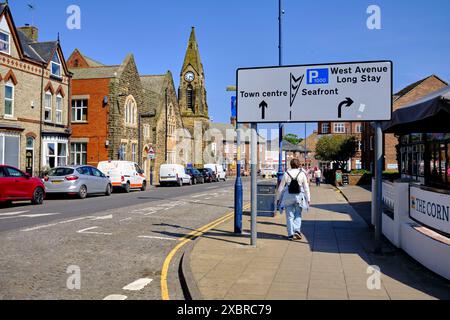 FileyTown Centre , North Yorkshire East Coast, Inghilterra settentrionale, Regno Unito Foto Stock