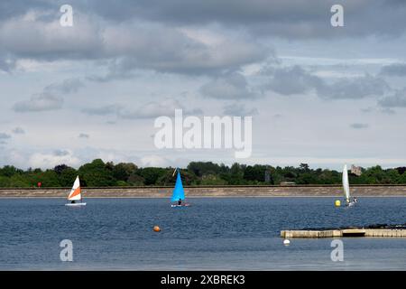 Serbatoio dell'acqua di Alton vicino a Ipswich Suffolk Regno Unito Foto Stock