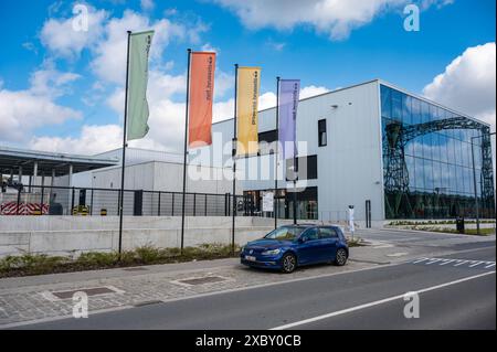 Neder-over-Heembeek, Belgio, 8 giugno 2024 - ingresso del Brussels Waste Service Bruxelles PropretÃ presso lo stabilimento di Buda Foto Stock