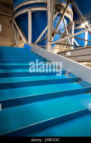 Attrezzature per la lavorazione di ortaggi freschi dopo la raccolta, lo stoccaggio, la cernita, il lavaggio, il taglio, imballaggio, agricoltura nei Paesi Bassi Foto Stock