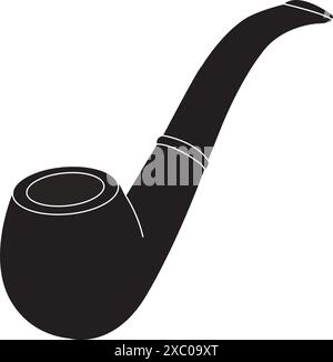 disegno dell'illustrazione vettoriale dell'icona del tubo di fumo Illustrazione Vettoriale